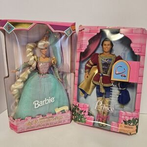 Barbie By Mattel Prince Ken 1997 And Rapunzel 1994